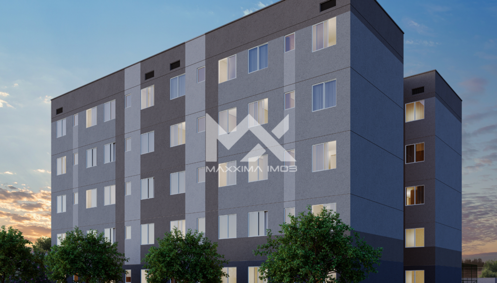 Fachada frontal prédio Viva Vida Maracanã apartamento 2 quartos Parque Tijuca Maracanaú Minha Casa Minha Vida