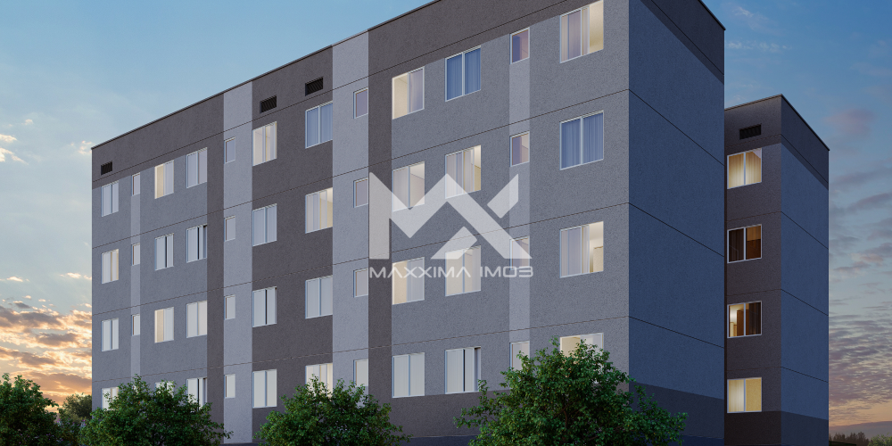 Fachada frontal prédio Viva Vida Maracanã apartamento 2 quartos Parque Tijuca Maracanaú Minha Casa Minha Vida