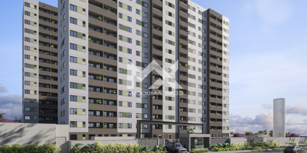 Fachada frontal prédio Residencial Fortitudine apartamento 2 quartos Antônio Bezerra Fortaleza Minha Casa Minha Vida