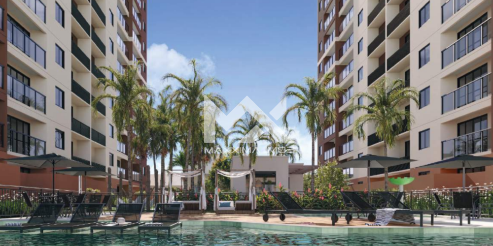 Piscina deck molhado espreguiçadeiras Seano Beach apartamento Praia do Futuro Fortaleza