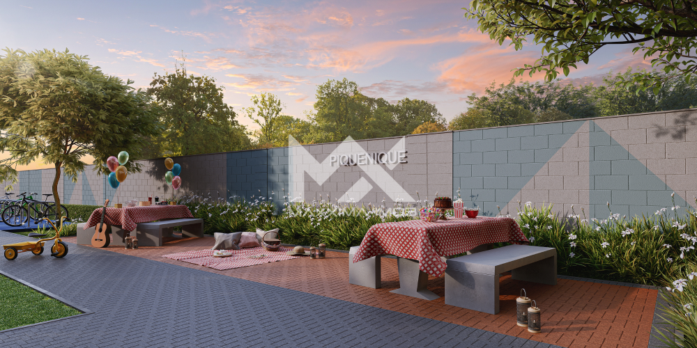 Área de piquenique Viva Vida Maracanã apartamento 2 quartos Parque Tijuca Maracanaú