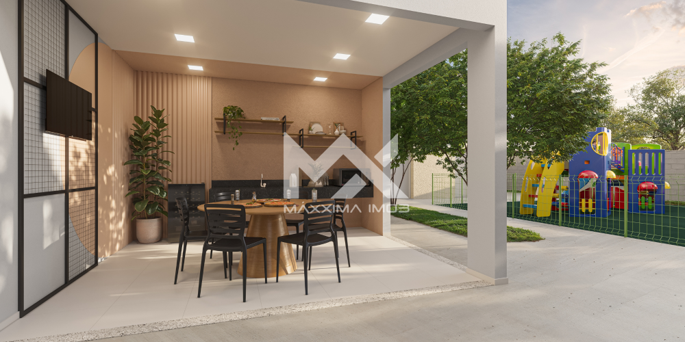 Salão de festas decorado Parque Marista apartamento 2 quartos Centro Fortaleza