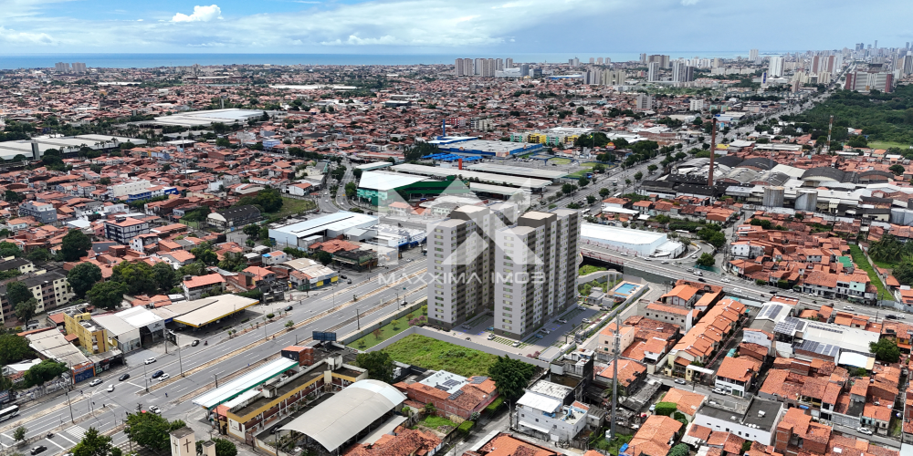 Vista aérea condomínio arredores Residencial Fortitudine apartamento 2 quartos Antônio Bezerra Fortaleza