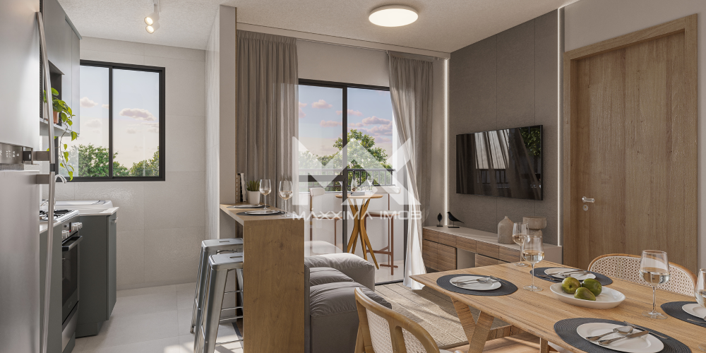 Quarto cama decoração Parque Marista apartamento 2 quartos Centro Fortaleza